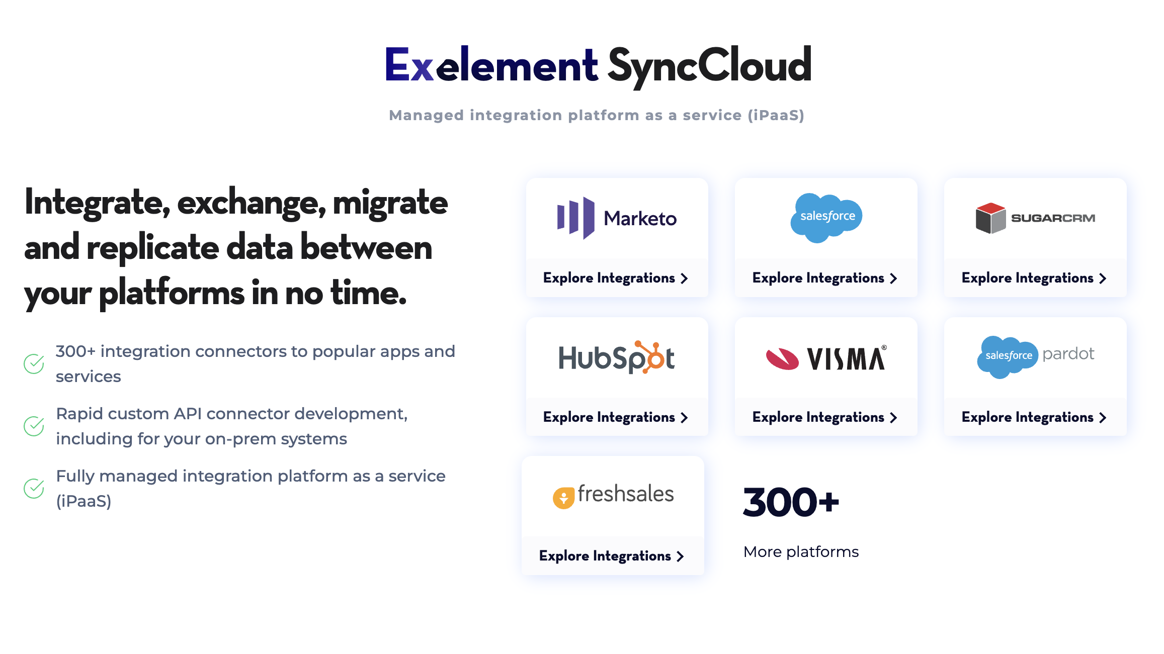 Exelement SyncCloud
Managed integration platform as a service